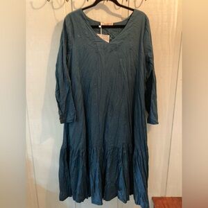 Chic Teal Midi Dress